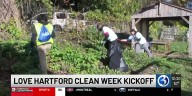 Volunteers clean Hartford community garden during Love Hartford Week