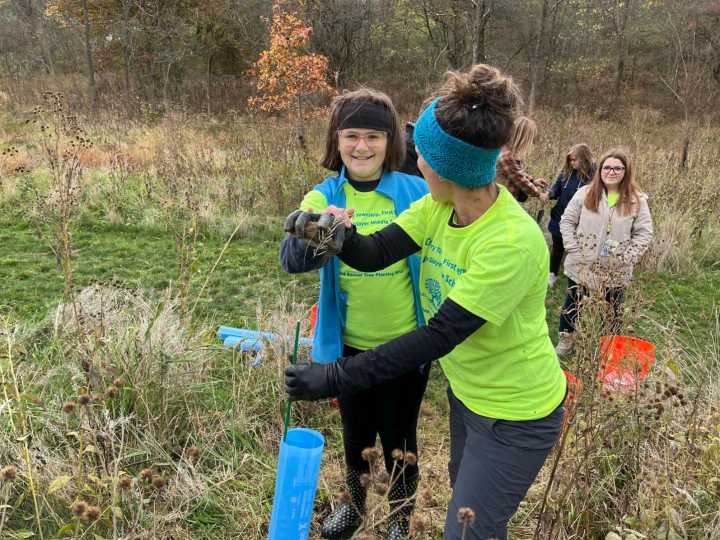 Seneca Valley students tackle tree planting blitz