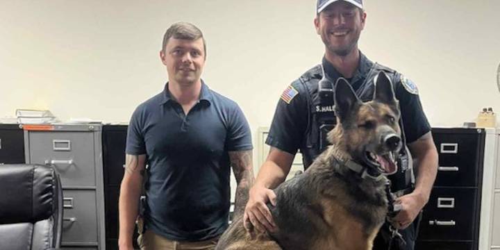 Pair arrested after police K-9 helps locate drugs, guns in car carrying 6
