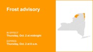 NY weather: Frost advisory affecting New York Thursday