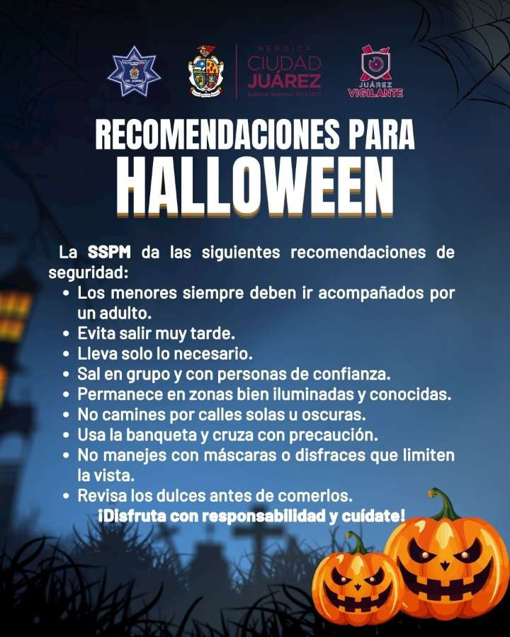La SSPM emite recomendaciones para celebrar un Halloween seguro