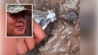 Militar rescata a un ratón afectado por las inundaciones en Poza Rica y se hace viral