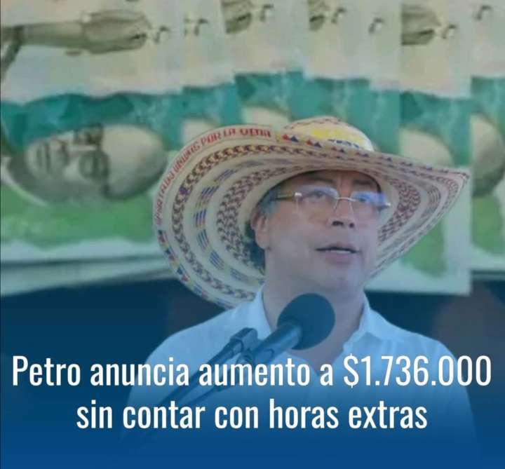 "¡Buenas Noticias para los Colombianos! Presidente Petro Anuncia Aumento del Salario Mínimo a Más de $1.736.000 para 2026"