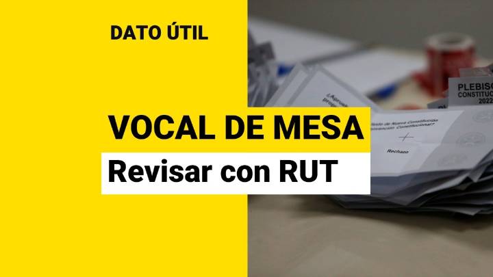 Revisa acá si eres vocal de mesa en las elecciones del 16 de noviembre