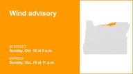 Wind advisory issued for Eastern Columbia River Gorge of Oregon and Lower Columbia Basin of Oregon for Sunday