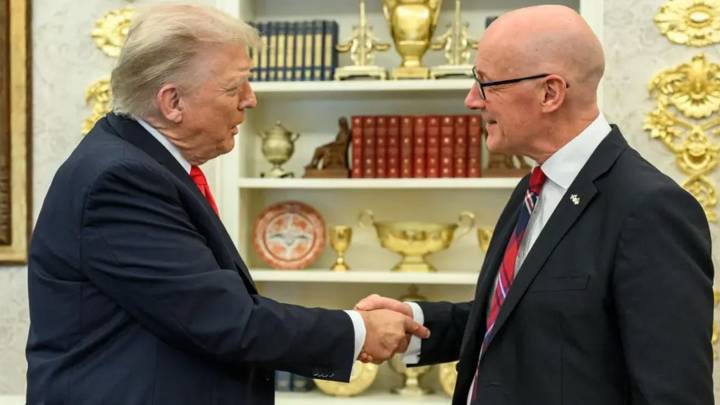 John Swinney denies cosying up to Donald Trump