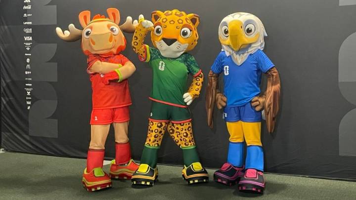 Mascotas del Mundial 2026 visitan el estadio de Rayados
