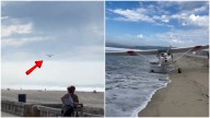 Watch: Pilot's steady hand saves lives in emergency landing on San Diego beach
