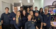 Eagle Diner supports waitress Connie Painter after having a stroke