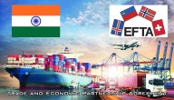 Trade agreement between India and European Free Trade Association becomes effective, to generate $100 billion in investments and 1 million direct jobs in India in 15 years