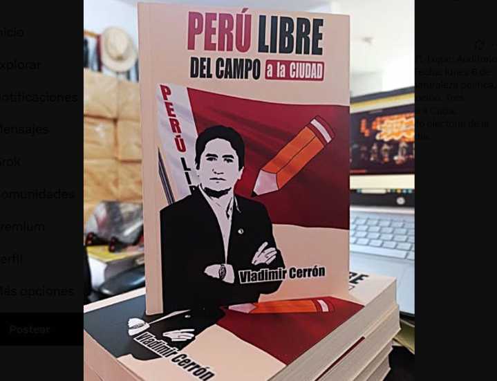 Vladimir Cerrón lanza libro desde la clandestinidad y reta al Estado