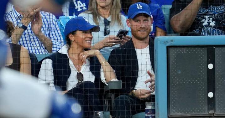 Meghan Markle, Prince Harry spotted at World Series Game 4
