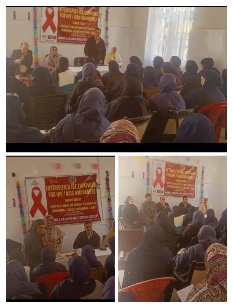 JKACS organises HIV/AIDS Awareness Rallies in Kulgam and Anantnag under Intensified IEC Campaign