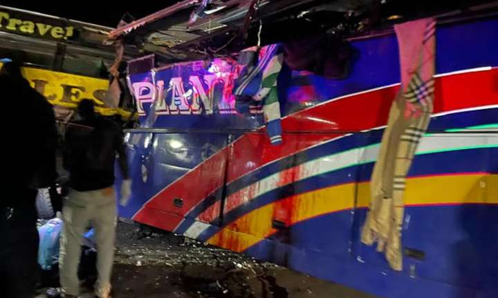 At least 63 killed in multiple vehicle crash in western Uganda, police say