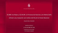 La recepción oficial de los Reyes con motivo del 12 de Octubre, en directo