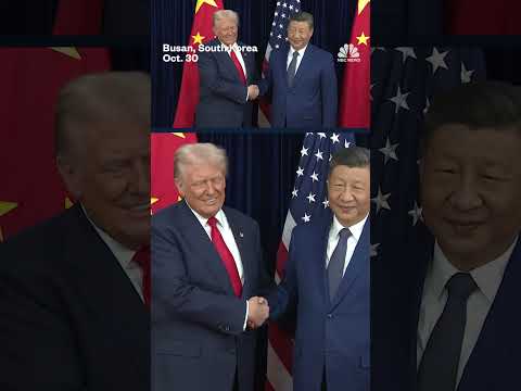 President Donald Trump meets with Chinese President Xi Jinping