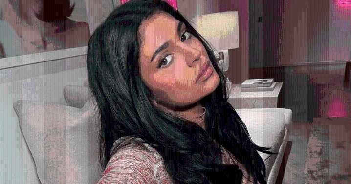 Kylie Jenner Shocks Fans With Sheer Lingerie Top & Skirt Look