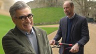 Prince William Surprises Eugene Levy by Showing Up on a Scooter! (Exclusive)