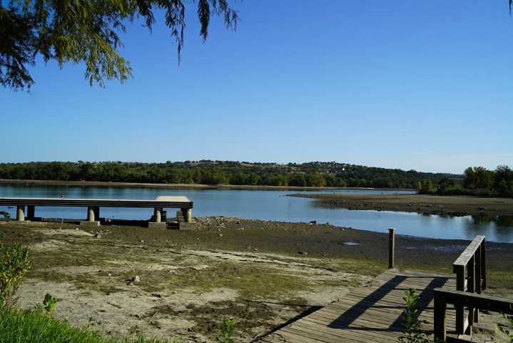 Inks Lake drawdown underway