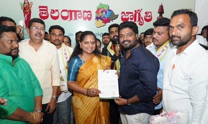 K Kavitha Calls on Youth to Lead Telangana’s Progress, Presents Appointment Letters to Jagruthi Leaders