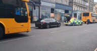 Woman rushed to hospital after being hit by bus in Edinburgh city centre