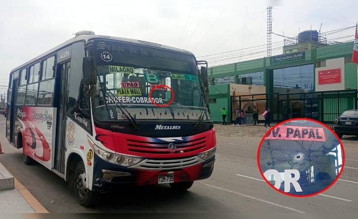 Extorsionadores disparan contra unidad de transporte con pasajeros a bordo en Trujillo: piden S/ 50 mil para frenar ataques