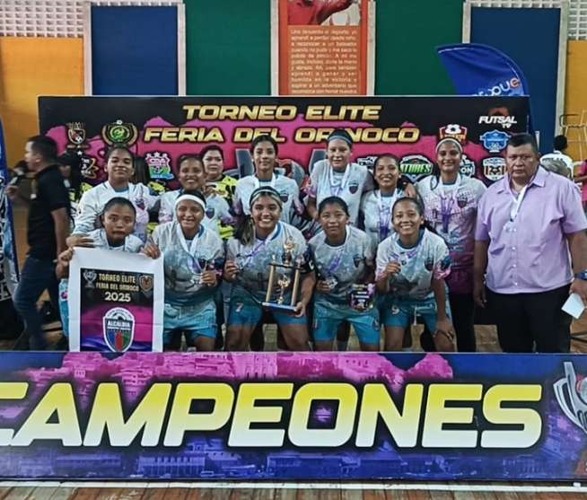 Club Alcaldía femenino campeón del torneo élite feria de la sapoara 2025 en Bolívar