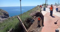Supervisa Durazo avances en reparación del Mirador de San Carlos, Guaymas tras lluvias