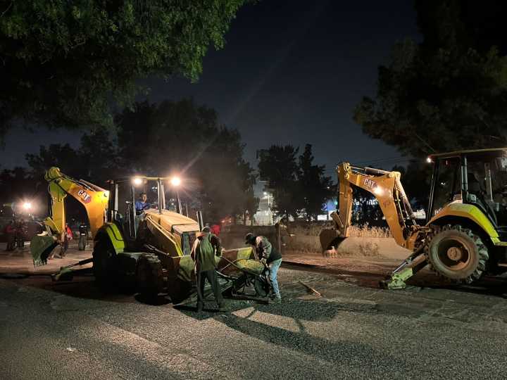 Continúa la Mejora Vial en Cuautitlán Izcalli: Rehabilitan 1,100 m² de la Autopista México