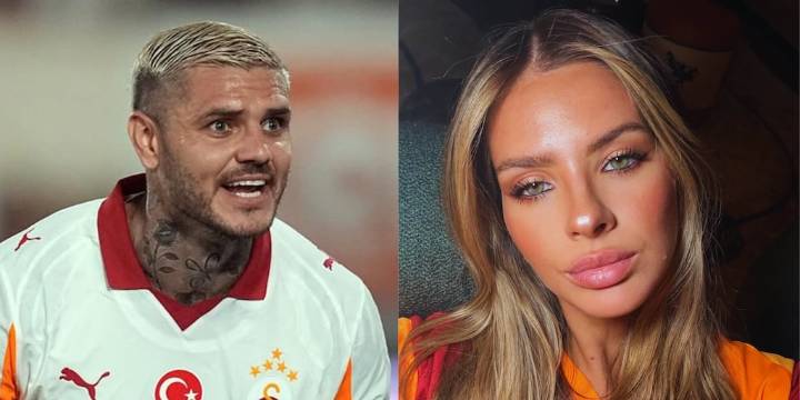 La China Suárez y su hija alentaron a Mauro Icardi en el triunfo del Galatasaray por Champions League