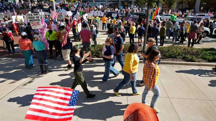 Ohio 'No Kings' rallies see tensions rise with hit