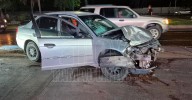 Conductor provoca fuerte choque al incorporarse a transitado boulevard en Madero