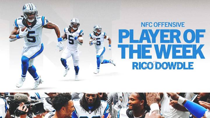 Rico Dowdle named NFC offensive player of the week