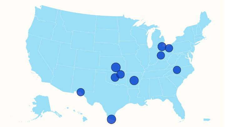 Map Reveals Easiest Cities to Find Rentals Less Than $1,000