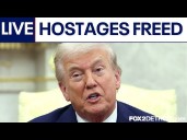 Trump in Israel after Hamas frees hostages I LIVESTREAM