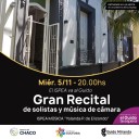 CHACO: Gran Recital De Solistas Y Música De Cámara Del ISPEA Música Chaco En El Guido Miranda