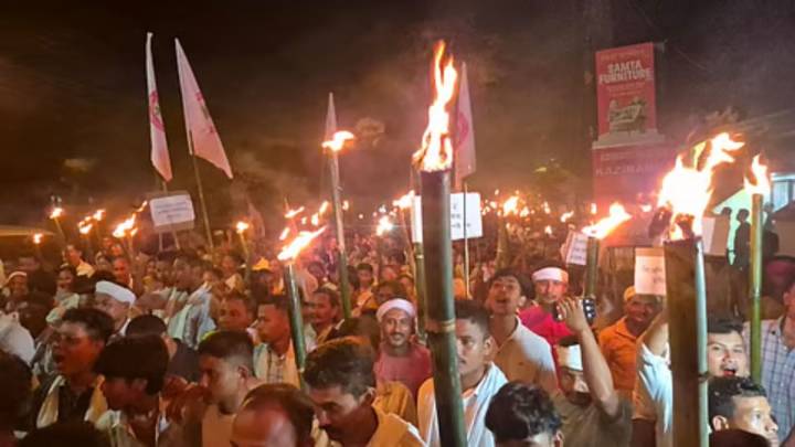‘No ST, No Rest’: Thousands of Tai-Ahoms hold torchlight rally in Charaideo, warn BJP of boycott