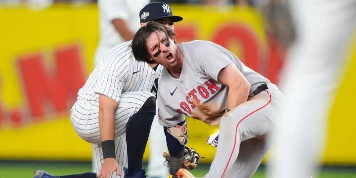 Nick Sogard tests Aaron Judge's arm in AL Wild Card Series Game 1