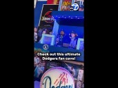 Check out this ultimate Dodgers fan cave!