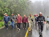 Julio Menchaca recorre la Sierra Alta, y encabeza las acciones de apoyo