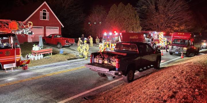 3 removed from Mansfield house fire at alpaca farm