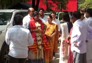BJD candidate Snehangini Chhuria files nomination papers for Nuapada bypoll