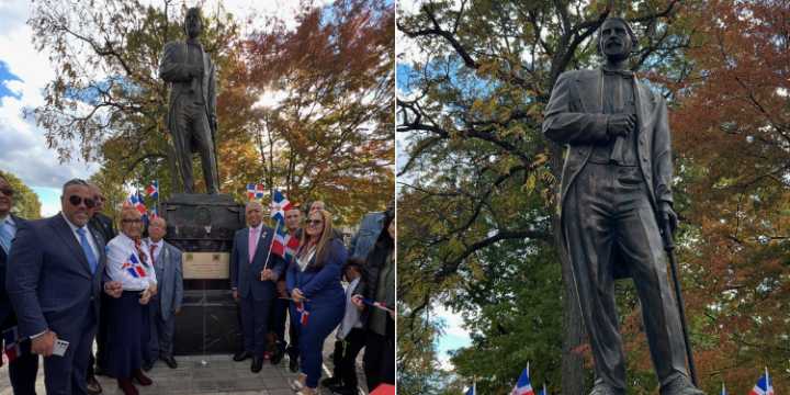Estatua de Juan Pablo Duarte se erige en Newark