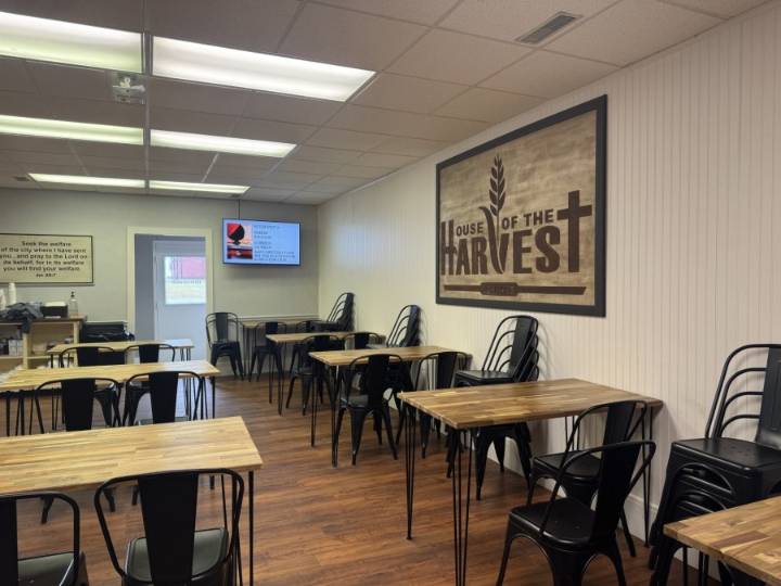 House of the Harvest providing a warm breakfast & groceries in Madison County