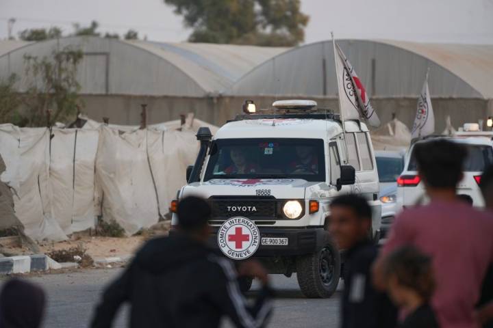 Palestinian militants hand over remains of two more hostages to Red Cross in Gaza