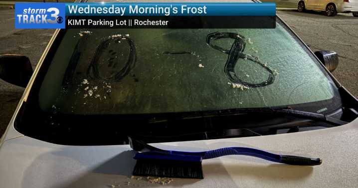 First frost, freeze observed Wednesday morning