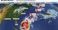 Hurricane Melissa turning toward Bermuda. Maps show its forecast path.