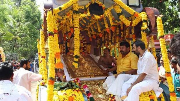Gold-plated door frames still missing, moved out after recording as copper: Devaswom official Murari Babu suspended