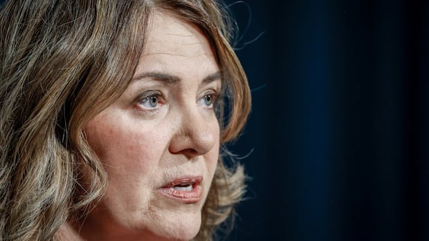 Danielle Smith affirms Alberta's 2050 net-zero goal at testy committee appearance