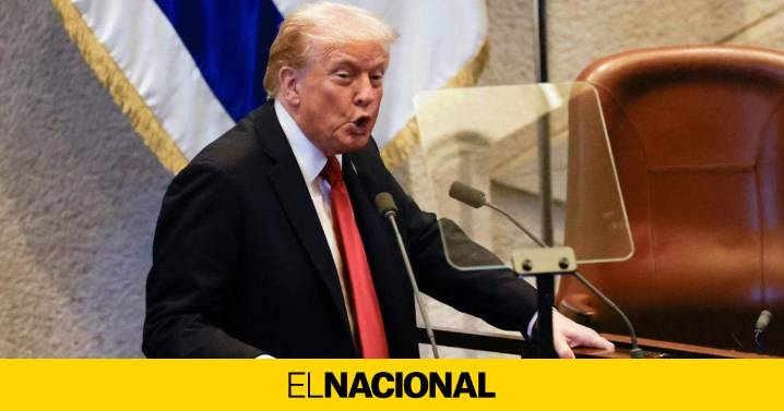 Trump pronostica un "amanecer histórico para Oriente Medio" ante el parlamento israelí